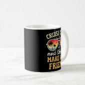 Most Likely To Make New Friends Matching Family Cr Kaffeetasse (VorderseiteRechts)