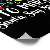 Most Likely To Make Santa Say Six Seven Funny Xmas Poster (Ecke)