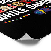 Most Likely To Miss Christmas Gaming Funny Family Poster (Ecke)