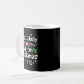 Most Likely To Nap On Christmas Christmas Matching Kaffeetasse (Vorderseite Links)