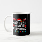 Most Likely To Nap On Christmas Family Crew Christ Kaffeetasse (Links)