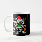 Most Likely To Nap On Christmas Family Matching Ch Kaffeetasse (Links)