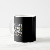 Most Likely To Nap On Christmas Funny Family Match Kaffeetasse (Vorderseite Links)