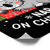 Most Likely To Nap On Christmas Funny Koala Xmas F Poster (Ecke)