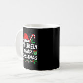 Most Likely To Nap On Christmas Funny Matching Fam Kaffeetasse (Vorderseite Links)