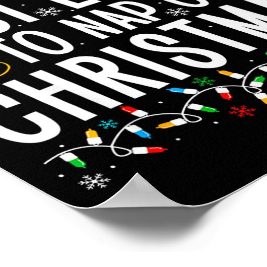 Most Likely To Nap On Christmas Funny Matching Fam Poster (Ecke)