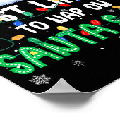 Most Likely To Nap On Santa's Lap Christmas Pajama Poster (Ecke)