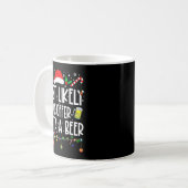 Most Likely To Offer Santa A Beer Drinking Christm Kaffeetasse (Vorderseite Links)