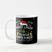 Most Likely To Offer Santa A Beer Funny Drinking C Kaffeetasse (Links)