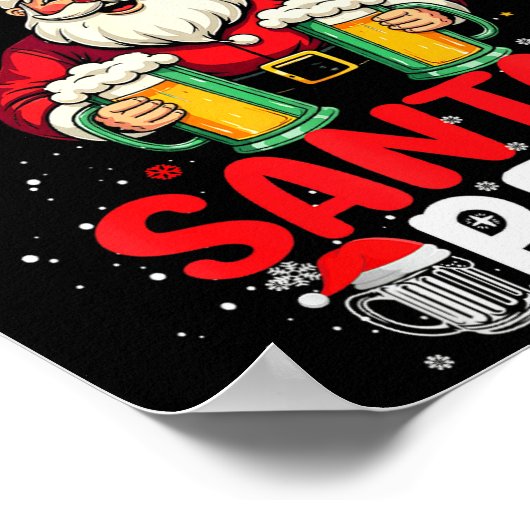 Most Likely To Offer Santa A Beer Funny Drinking C Poster (Ecke)