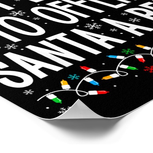 Most Likely To Offer Santa A Beer Funny Drinking C Poster (Ecke)