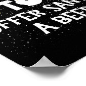 Most Likely To Offer Santa A Beer Snowman Christma Poster (Ecke)