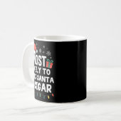 Most Likely To Offer Santa A Cigar Christmas Funny Kaffeetasse (Vorderseite Links)