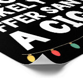 Most Likely To Offer Santa A Cigar Christmas Funny Poster (Ecke)