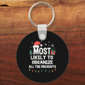 Most Likely To Organize All The Christmas Xmas Schlüsselanhänger (Vorderseite)