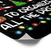 Most Likely To Organize All The Family Christmas Poster (Ecke)