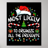 Most Likely To Organize All The Family Christmas Poster (Vorne)