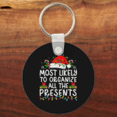 Most Likely To Organize All The Family Christmas Schlüsselanhänger (Vorderseite)