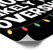 Most Likely To Overshop Christmas Funny Xmas Shopn Poster (Ecke)