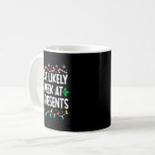 Most Likely To Peek At The Funny Matching Christma Kaffeetasse (Vorderseite Links)