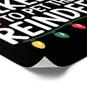 Most Likely To Pet The Reindeer Christmas Matching Poster (Ecke)