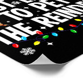 Most Likely To Pet The Reindeer Funny Matching Fam Poster (Ecke)