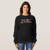 Most Likely To Pet The Reindeer Retro Groovy Chris Sweatshirt (Vorne ganz)