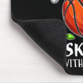 Most Likely To Play Basketball With Santa Christma Mousepad (Ecke)