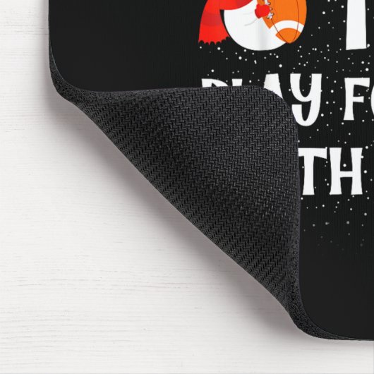 Most Likely To Play Football With Santa Christmas Mousepad (Ecke)