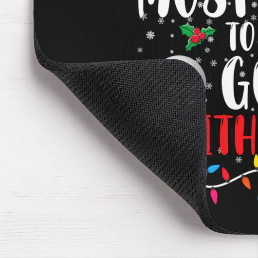 Most Likely To Play Golf With Santa Family Xmas  Mousepad (Ecke)