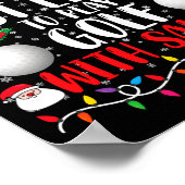 Most Likely To Play Golf With Santa Family Xmas Poster (Ecke)