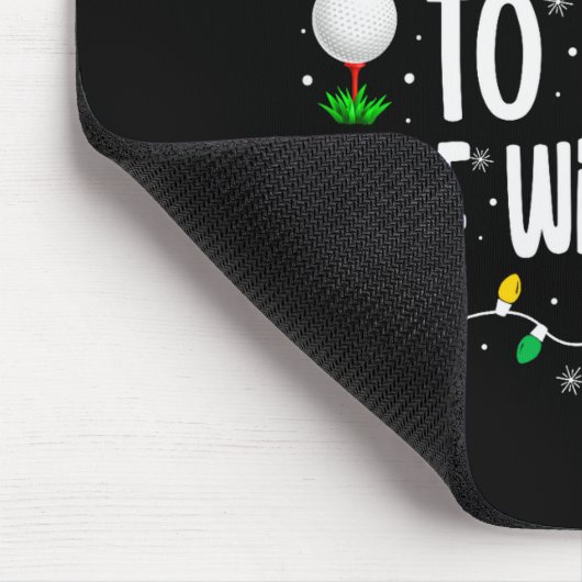 Most Likely To Play Golf With Santa Funny Family C Mousepad (Ecke)