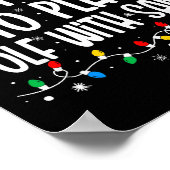 Most Likely To Play Golf With Santa Funny Family C Poster (Ecke)