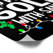 Most Likely To Play Golf With Santa Funny Matching Poster (Ecke)