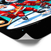 Most Likely To Play Hockey With Santa Christmas  Poster (Ecke)