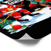 Most Likely To Play Hockey With Santa Christmas  Poster (Ecke)