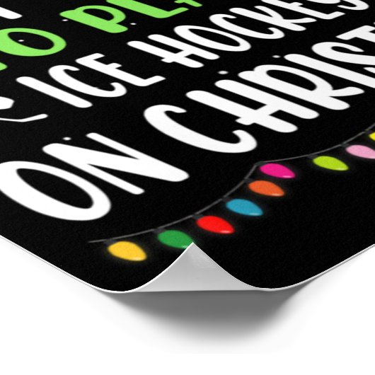 Most Likely To Play Ice Hockey With Santa Family C Poster (Ecke)