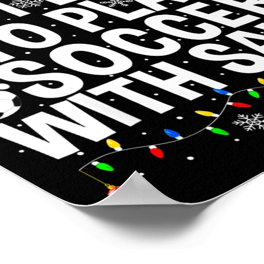 Most Likely To Play Soccer With Santa Funny Christ Poster (Ecke)