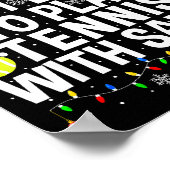 Most Likely To Play Tennis With Santa Funny Christ Poster (Ecke)