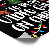 Most Likely To Play Video Games On Christmas Famil Poster (Ecke)