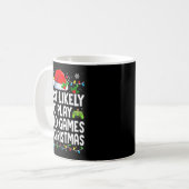 Most Likely To Play Video Games On Christmas Match Kaffeetasse (Vorderseite Links)