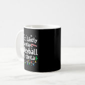 Most Likely To Play Volleyball With Santa C-hristm Kaffeetasse (Vorderseite Links)