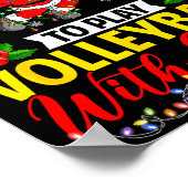Most Likely To Play Volleyball With Santa Christma Poster (Ecke)