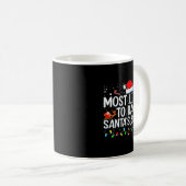 Most Likely To Race Santa's Sleigh Family Christma Kaffeetasse (VorderseiteRechts)