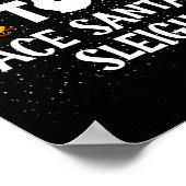 Most Likely To Race Santas Sleigh Funny Snowman Ch Poster (Ecke)