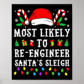 Most Likely To Re-engineer Santa's Sleigh Christma Poster (Vorne)