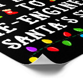 Most Likely To Re-engineer Santa's Sleigh Christma Poster (Ecke)