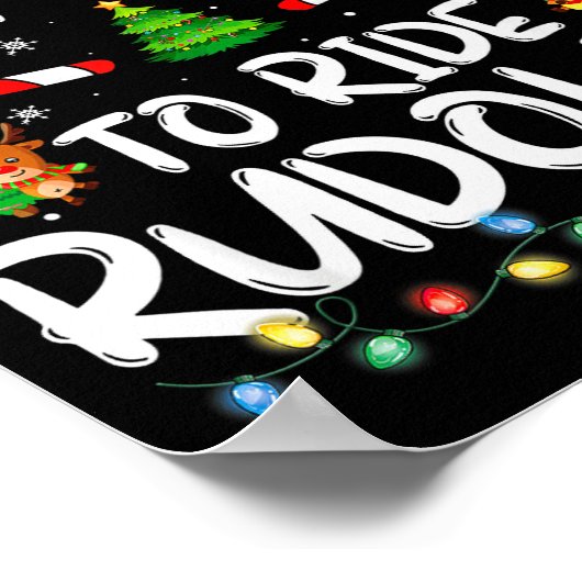 Most Likely To Ride Rudolph Funny Christmas Holida Poster (Ecke)