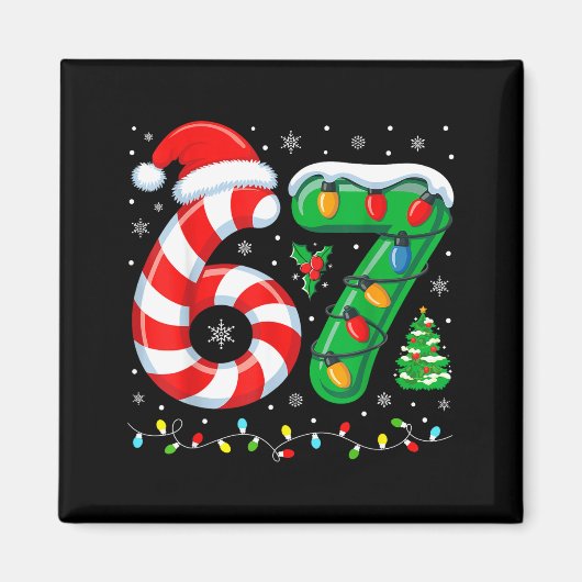 Most Likely To Say 67 Christmas Matching 7 6 Famil Magnet (Vorne)