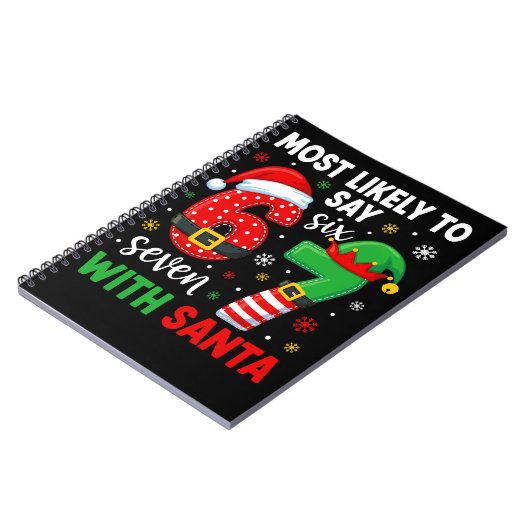 Most likely to say 67 Meme Christmas Notizblock (Linke Seite)